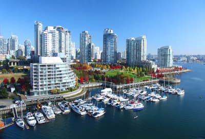Eine der besten Food Cities weltweit: Vancouver Hafen von Vancouver